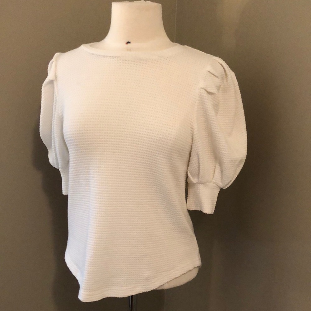 Minkpink Top Short Sleeve White Size 4